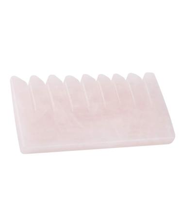 Buy Pink Quartz Gua Sha Board Comb - Natural Healing Stone for Body Massage & Scraping | Premium Gua Sha Tools - Buy Online on GoSupps.com