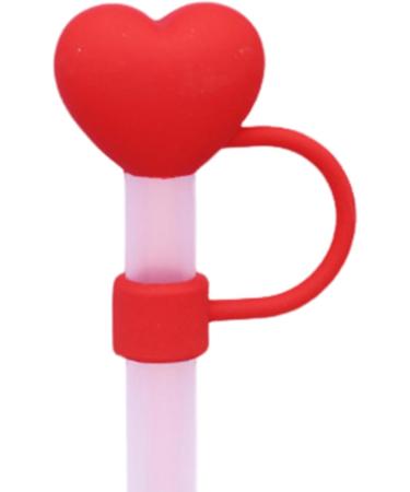 Adorable Straw Plug Sure Here's A Product Title for Listing Silicone Love Heart Cover Set Tumbler Reusable Food-Grade Leak-Proof 9-10mm Dust-Proof Red - Buy Online on GoSupps.com