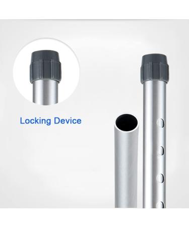 Adjustable Forearm Crutches for Adults Aluminum Ergonomic Lightweight Canes Walkers for The Elderly and Disabled Applicable Height: 4.5ft-6.2ft (Color : Silver (1 Pair)) Anniversary Lucky Star - Buy Online on GoSupps.com