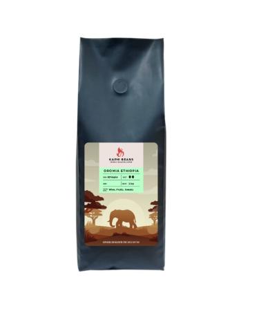 Kaphi Beans Roasted Coffee - Oromia Ethiopia - Medium Roast - 100% Arabica Beans - Freshly Roasted Whole Beans (Pack of 1kg)