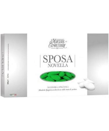  Confetti Maxtris PRISCO SPOSA NOVELLE drag es white packaging with almond 36 Spanish drag es 1 kg (green) - Buy Online on GoSupps.com