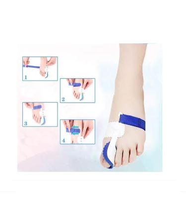 Buy Toe Splints & Separators for Bunion Relief | Hallux Valgus Corrector - Blue & White - Buy Online on GoSupps.com