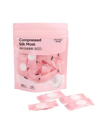 DIY 50 sheets compressed disposable cotton face mask granular skin care dry mask home travel dual-use compressed mask paper beauty DIY