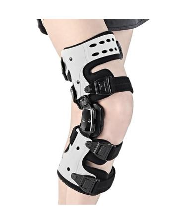 OA Unloader Knee Brace-Unloader Knee Brace for Osteoarthritis Arthritis Pain Cartilage Repair Bone on Bone Knee Joint Pain Lateral Degeneration Knee Support (Right White)