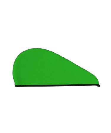 Green Microfiber Hair Towel Soft Super Absorbent Hair Towel Wrap for Women Coral Velvet Quick Dry Hair Cap for Long Curly and Thick Hair