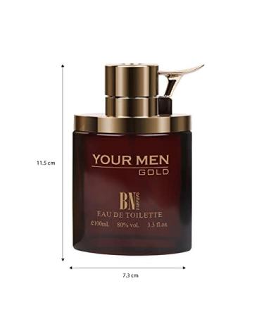 prime craft Your Men Gold Long Lastng 100ml Men Perfume Floral Woody & Leathery Soothing Fragrance - Buy Online on GoSupps.com