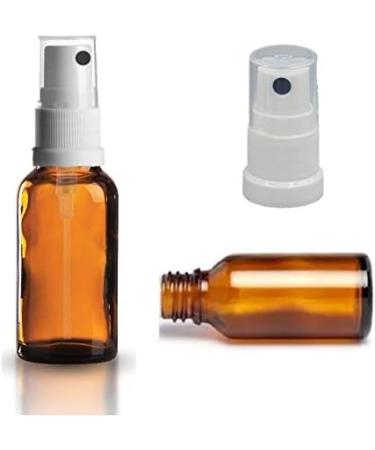 Buy 10x 30ml Brown Glass Spray Bottles with Pump Atomizer & Protective Caps - Ideal for Travel & Cosmetic Use - Buy Online on GoSupps.com