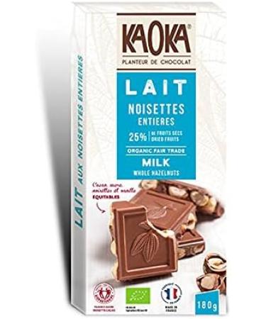 Kaoka - Milk Chocolate and Hazelnut Bar 180G - Unit - Buy Online on GoSupps.com
