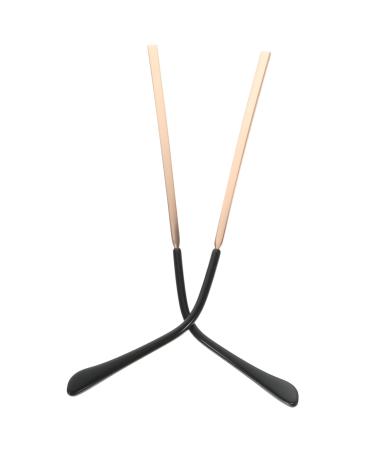 Healeeved 1 pair of glasses accessories Exchange of the glasses hinge sunglasses arm legs spare bars for sunglasses glasses substitute brick brilliant glasses arms suite metal metal glasses leg rose gold 13.6x0.6cm