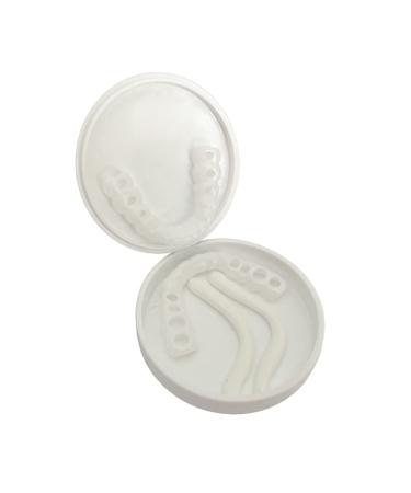 Instant Snap Veneers: Teeth Socket Perfect Braces & Whitening Alternative - No Pain, No Shots, No Drilling (1 Upper + 1 Lower + 2 Adhesives) - Buy Online on GoSupps.com