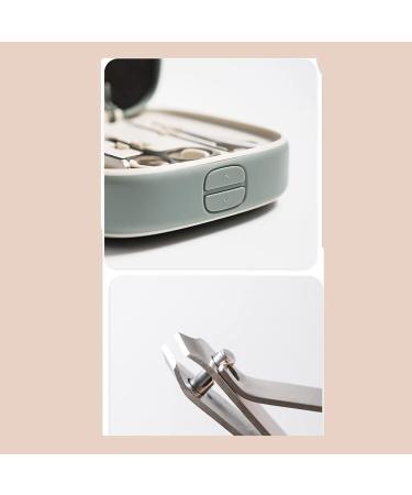 Manicure Kit Mini Portable Nail Clippers to Remove Dead Skin and Travel Home Built-in Nail File Gray and Green 9 Pieces Nail Clippers Kit (Color : A) - Buy Online on GoSupps.com