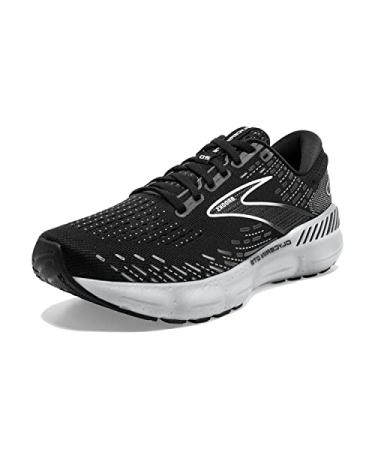 Brooks Women's Glycerin GTS 20 Supportive Running Shoe 7.5 Black/White/Alloy