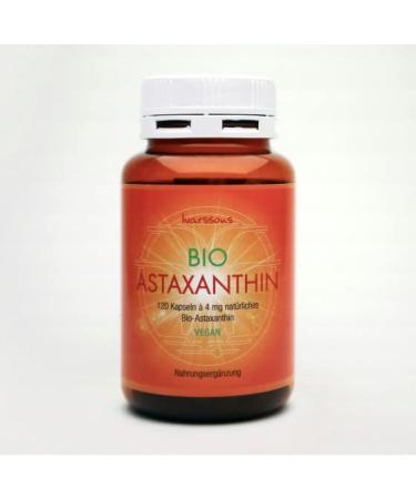 ORGANIC Astaxanthin - 120 capsules of 4mg natural organic astaxanthin - Ivarssons Original - VEGAN