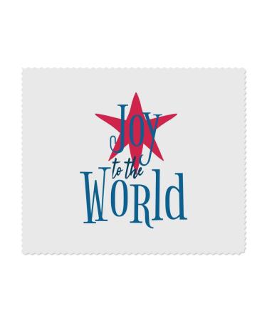 2 x "Joy to the World" microfiber cleaning cloths for glasses (LC00024177)