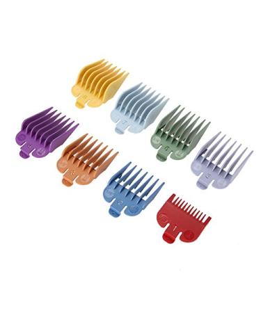 Premium Hair Limit Comb 8 Sizes Colored Limit Comb Hair Clipper Haircut Guide Attachment Comb barber replacement for Many Clippers Trimmers
