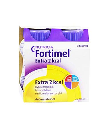 Nutricia Fortimel Extra 2Kcal Arôme Abricot 4 x 200ml