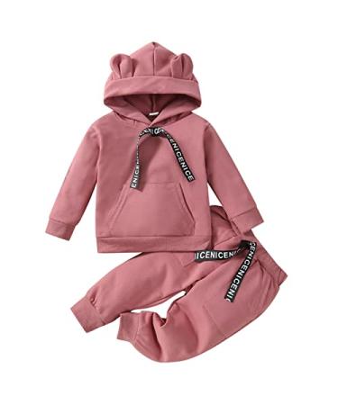 Infant Children Kids Toddler Baby Girls Boys Long Sleeve Cute Animals Hoodie Sweatshirt 2t Girl Clothes Pink 4-5T