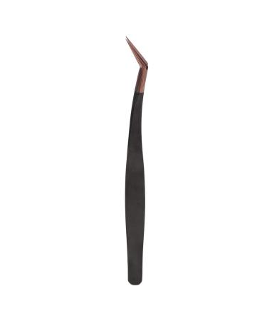 Eyelash extension tweezers stainless steel volume individual false eyelashes extension tweezers precision eye brewing tweezers for make-up rose gold (volume tweezers)