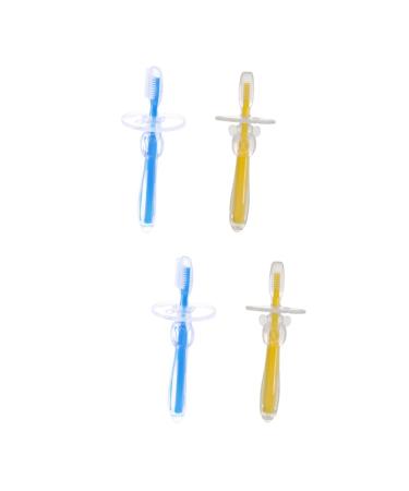 FRCOLOR 4 Pcs Bristle Toothbrush Training Toothbrush Silicone Toothbrush Umbrella-Shaped Toothbrush Tooth Accessories Toothbrush