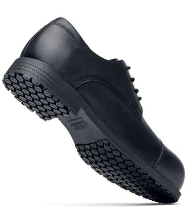 Shoes for Crews Senator Men's Slip Resistant Work Dress Shoes 10.5 Black - Water & Food Service Resistant - Buy Online on GoSupps.com