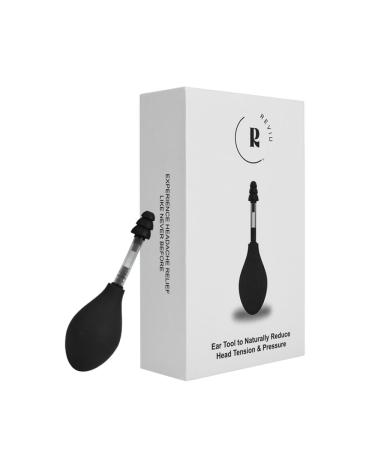 Ear Pressure Relief Device Headache Relief Tinnitus & Sinus Congestion Relief Drug-Free Easy-to-Use Portable Ear Pressure Unblocking for Clearer Hearing & Reduced Ringing Black