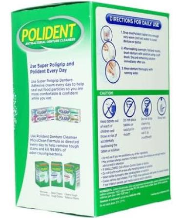 Polident Overnight 84ct - Effective Denture Cleaner for International Shipping | Fresh & Comfortable - Buy Online on GoSupps.com