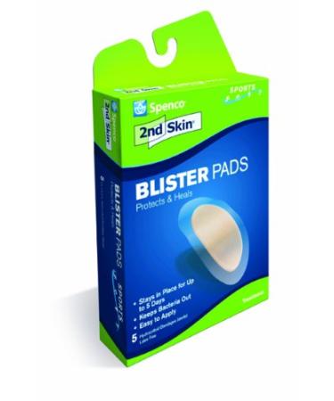 Spenco 2nd Skin Blister Pads, Sports, 5-Count (Packaging May Vary)