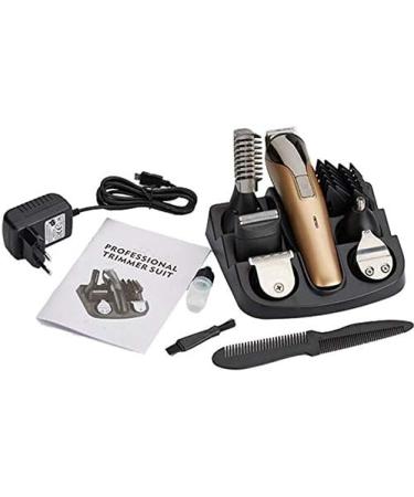  Professional Cordless Hair Clippers - Easy Hair Clipper Kit for Men | Grooming Kit for Beard Moustache & Body Hair - Gold Finish  - Buy Online on GoSupps.com