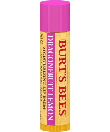 Burt's Bees Dragonfruit Lemon Moisturizing Lip Balm 0.15 oz - Unisex (Pack of 1) - Buy Online on GoSupps.com