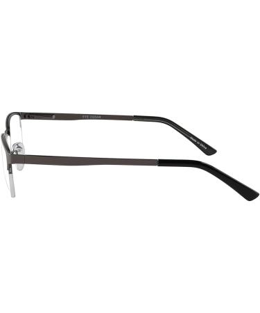 EYECEDAR 5-Pack Reading Glasses Men Blue Light Blocking Half Frame Rectangle Style Spring Hinges Readers 1.75 Metal Grey 1.75 x - Buy Online on GoSupps.com