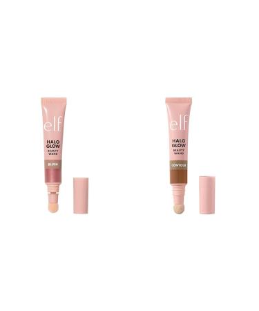 e.l.f. Halo Glow Blush Beauty Wand Liquid Blush Wand For Radiant Flushed Cheeks Infused With Squalane Vegan & Cruelty-free Pink-Me-Up & Halo Glow Contour Beauty Wand Pink-me-up Compact + MAKEUP 84704