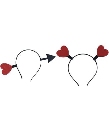 Funny Red Love Heart For Arrow Boppers Headband Valentines Day Elastic Hair Hoop Hair Accessories For Holiday Festival Photo Props Heart Arrow Boppers Headband - Buy Online on GoSupps.com
