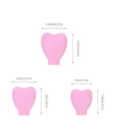 FRCOLOR Makeup Brush Covers - Reusable Silicone Travel Holders & Organizer Case (3pcs Pink) | Perfect for International Shipping - Buy Online on GoSupps.com