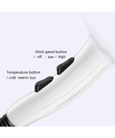 JYYBN Hair Dryer Professional Hair Dryer AC Motor 1800W Negative Ionic Hairdryer with 3 Heat 2 Speed Settings for Home & Salon Fast Drying Blow Dryer Protect Hair - Buy Online on GoSupps.com
