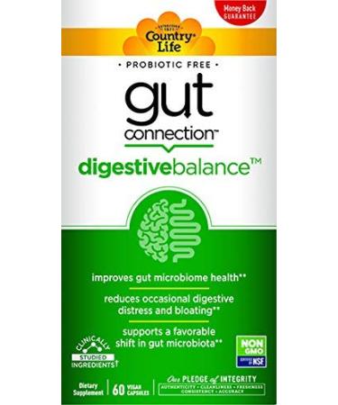 Country Life Gut Connection Digestive Balance 60 Vegan Capsules - Buy Online on GoSupps.com