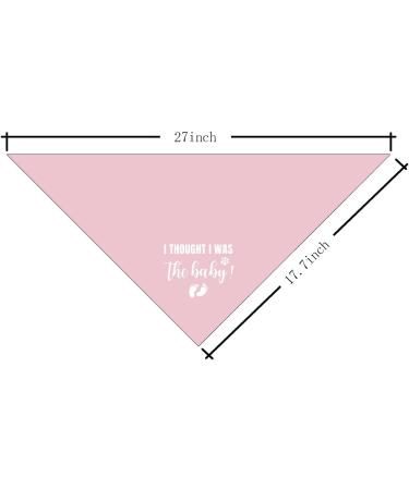 Baby Announcement Dog Bandana Pink Triangle Scarf for Small to Large Dogs | Cute Dog Accessories - Buy Online on GoSupps.com