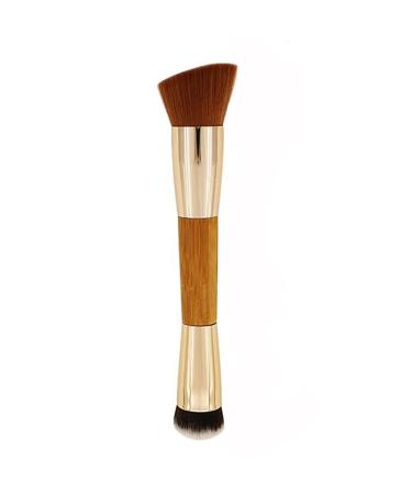 Uleade Dual Ended BlushPowderLiquid Foundation Blending Makeup Brushes Gold