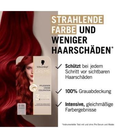 handle Coloration 688 Intensive red 2 x 182 ml sustainable hair color with serum and hair mask protects against visible hair damage for 100 gray coverage - Buy Online on GoSupps.com