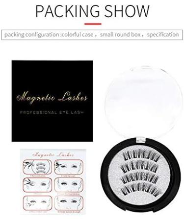 XIUNIA Magnetic Eyelash Set 8D Quantum Magnetic Eyelash Soft Magnetic Technology 2 Pairs Of False Eyelashes with Tweezers Easy to Wear - Buy Online on GoSupps.com