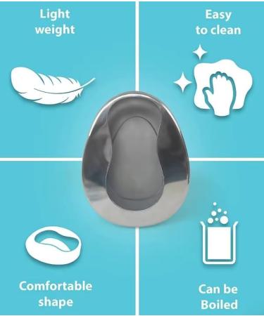 Bedpan Stainless Steel Bed Pans Resistant Ergonomic Portable Bed Pans for Adults Elderly Elderly Bed Pan Bedridden Bedpan - Buy Online on GoSupps.com