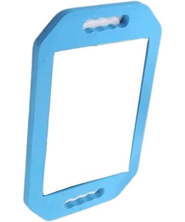 Mpowtech Handle Mirror - 2 Pack Double Handle Handheld Mirrors for Barbershop - Lightweight Foam Barber Mirror for Hair and Beauty Salon (Blue) - Buy Online on GoSupps.com