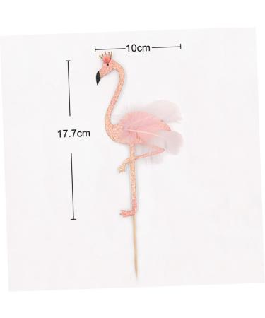 6pcs Birthday Cake Topper Cake Insert Decoration Happy Birthday Topper Hawaiian Cakes Toppers Flamingo Candles Cupcake Ornament Fruitcake Flash Powder Banquet Cute Pink Pink 6pcs - Buy Online on GoSupps.com