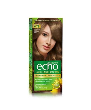 FARCOM Echo hair color with natural olive extract and vitamin C 60ml (6.78 cocoa dark blonde)