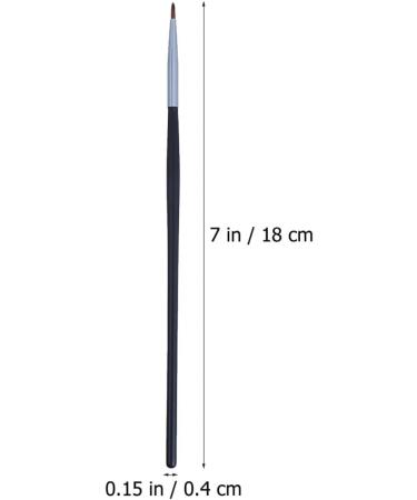 FOMIYES 5Pcs Eyeliner Brush Safe Portable Durable Eyeliner Applicator Makeup Tool Lipstick Brush 18x0.4cm Black - Buy Online on GoSupps.com