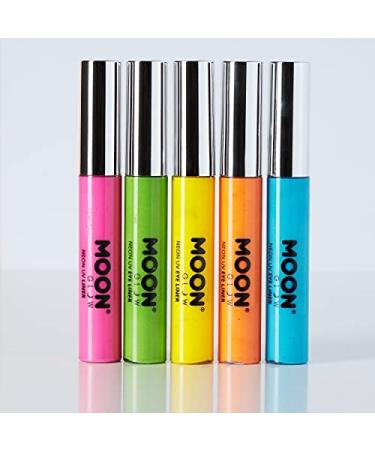 Buy Moon Glow Neon UV Eyeliner - Bright Orange 10ml (Pack of 5) | Glow Under UV Lighting - International Shipping Available - Buy Online on GoSupps.com