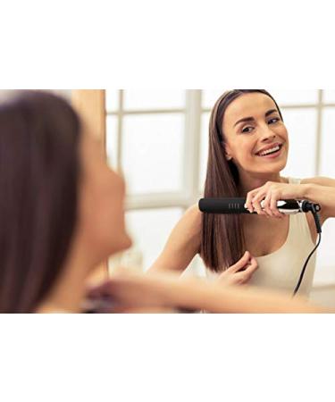 Elle 1 Ceramic Flat Iron - Achieve Silky Smooth Hair | Salon Quality Fast 30s Heat Up | Black - Buy Online on GoSupps.com