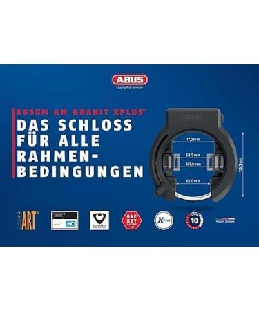 Buy ABUS 6950m Xplus Granit Frame Lock - Universal Bicycle Immobilizer for All Frame Sizes - Secure Your Bike Anywhere! - Buy Online on GoSupps.com