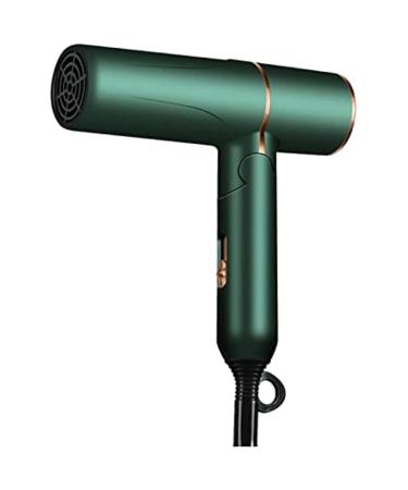 Foldable Small Hair Dryer with Diffuser Professional Ion Compact Travel Hair Dryer Portable 2 Speed/3 Heat Settings (Green)