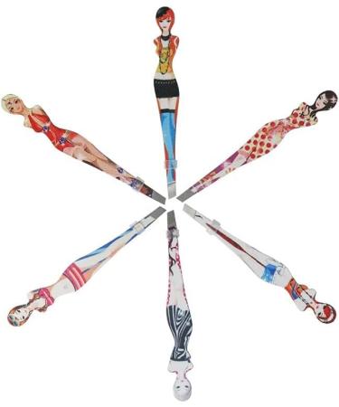 Pinkiou Professional Slant Tip Eyebrow Tweezers 6 Pack Bikini Style Hair Removal Makeup Tool - Buy Online on GoSupps.com