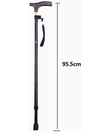 Crutches Old Man Solid Wood Handle Portable Telescopic Cane Slip Elderly Cane Walking aid Walking Stick Elegant - Buy Online on GoSupps.com